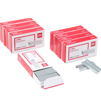 得力deli订书钉0012统一订书针24/6标准型钉书针办公用品单盒1000枚12#办公学生文具