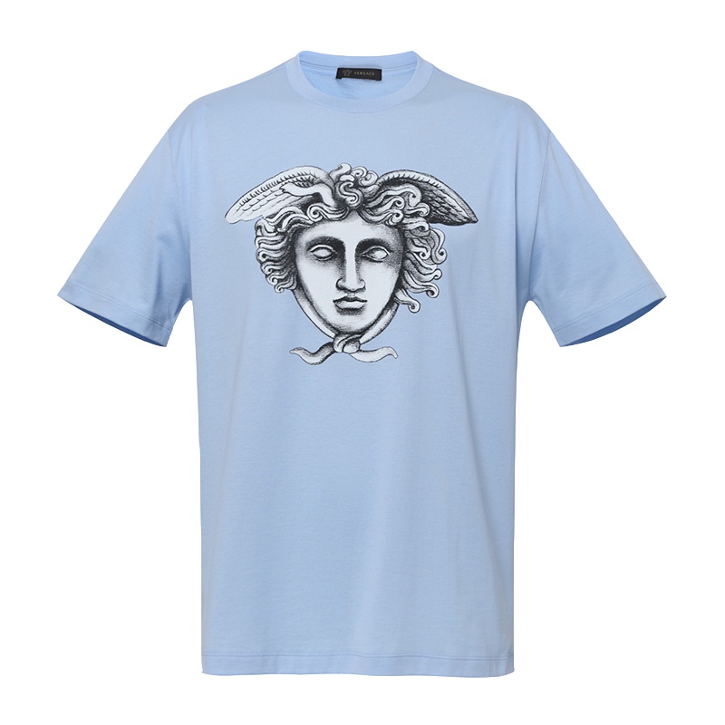 范思哲/VERSACE 19春夏新品 男士短袖圆领T恤 意大利 新款 VR1D2T012