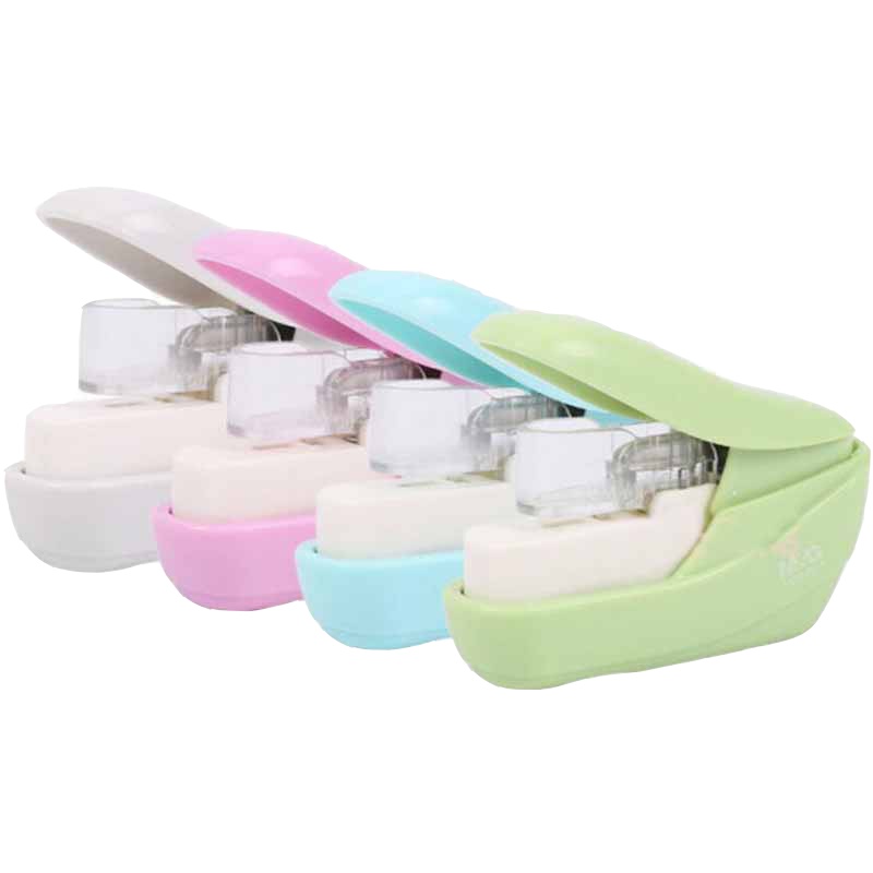 晨光(M&G)ABS92817无钉订书机 省力订书机 学生糖果色订书器 办公用品 装订用品 颜色随机 订书机