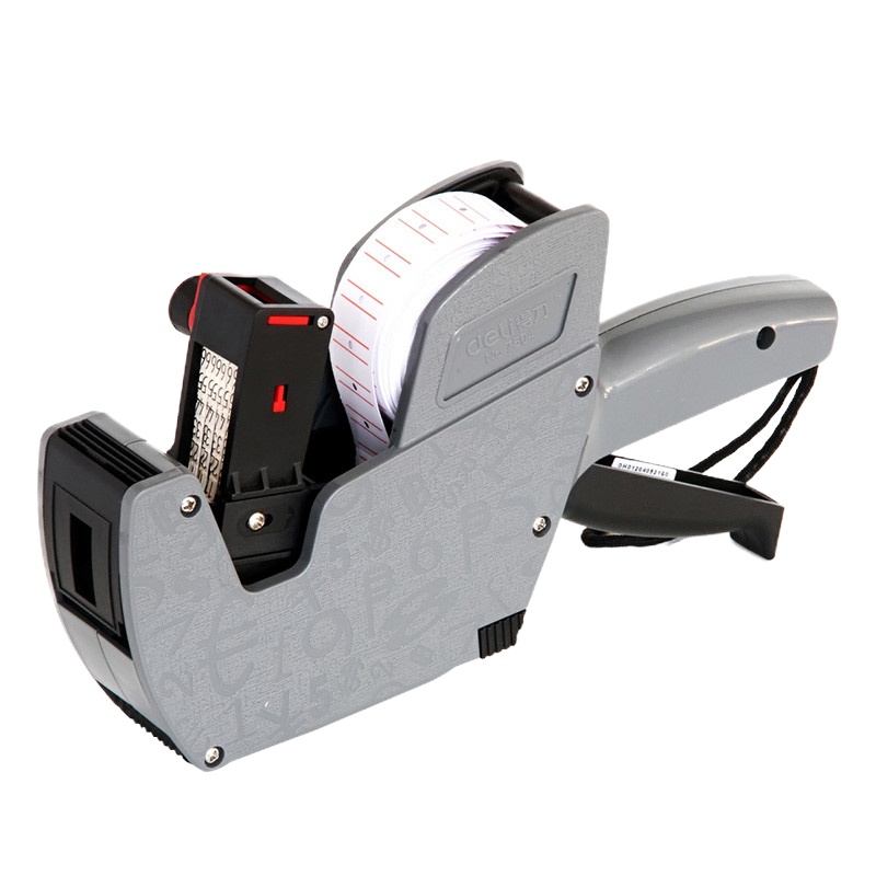 得力(deli)7504单排标价机 8位打码机 打价器 打码枪 超市单排价格标签机 打生产日期打价机 喷码机