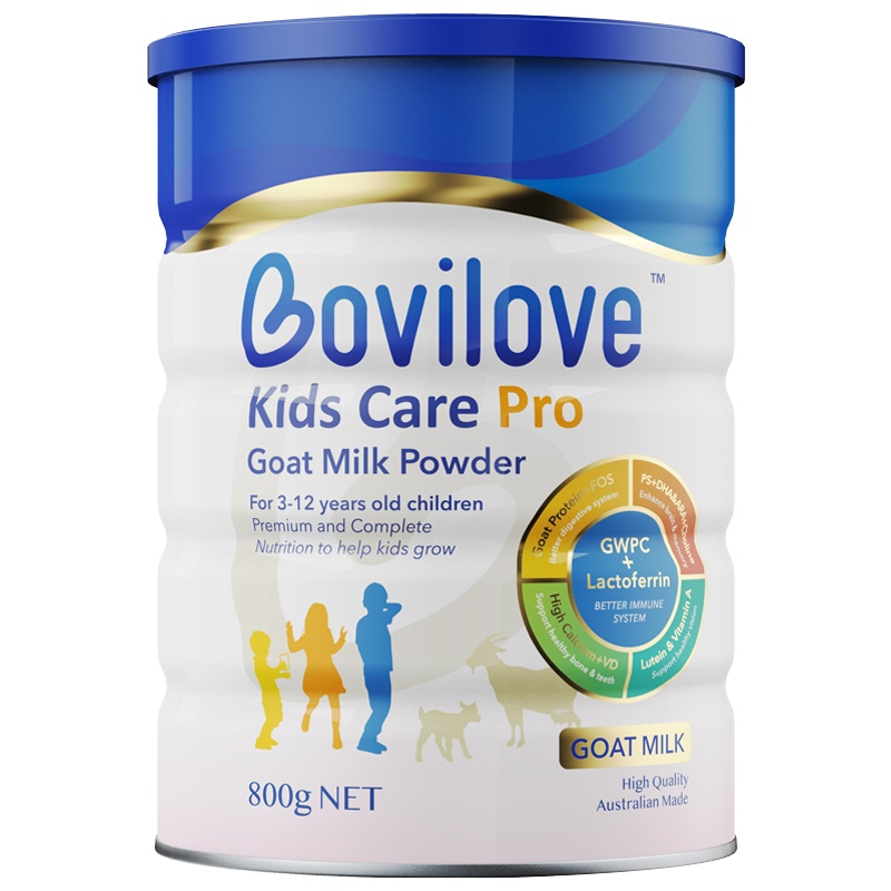 澳洲发/3罐装-Bovilove贝爱嘉儿童羊奶粉800g/罐装澳洲进口特殊配方奶粉3岁以上乳铁蛋白青少年学生成长羊奶粉