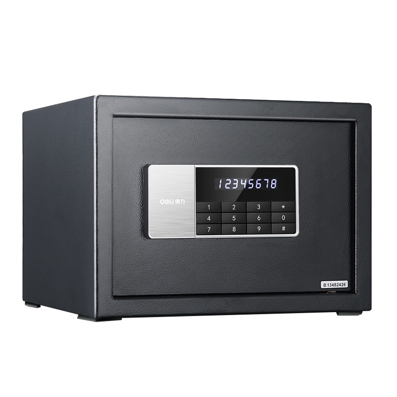 得力deli保险箱/柜系列92619电子密码保管箱 新老款交替发货 收到以实物为准电子保险箱/柜