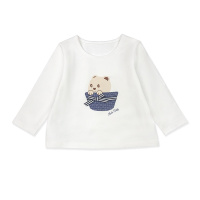 洛克泰迪针织长袖上衣2020春秋款童装男婴圆领T恤女宝童趣可爱