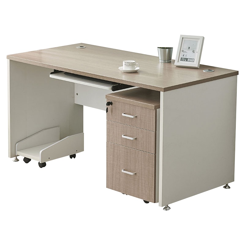 创世人 单人办公桌经济型电脑桌台式写字台家用现代简约办公桌椅组合颜色备注