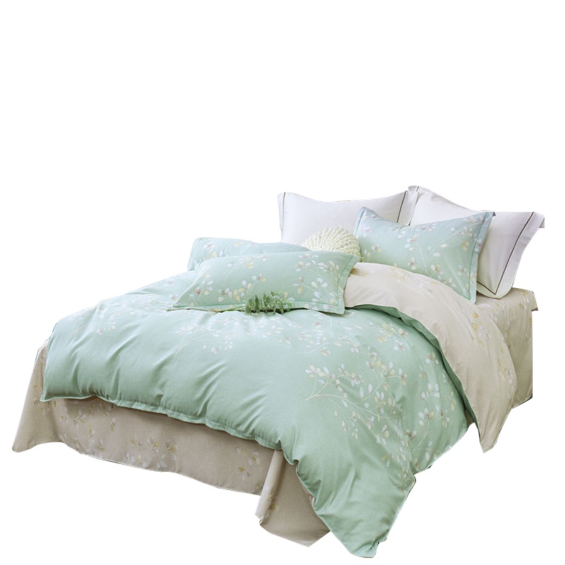 路易卡罗(Louiskellog) 韵之醉四件套伊人梦床上用品四季通用1.5纯棉磨毛床单被套1.8米 单个价