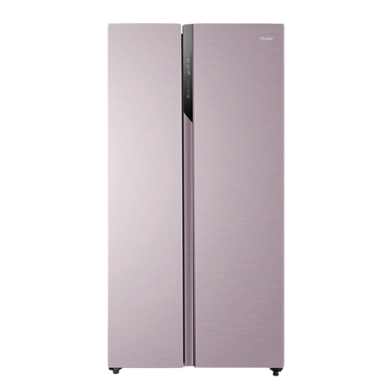 海尔（Haier）冰箱双开门 601升变频风冷无霜电冰箱家用对开门大容量 浅粉银外观 BCD-601WDPR