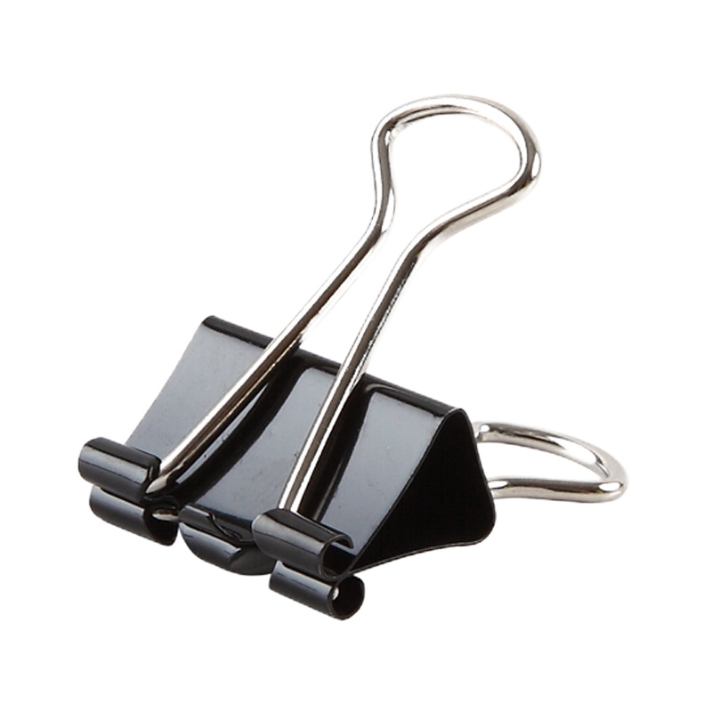 齐心 B3630 15mm黑色长尾夹 60只装/盒