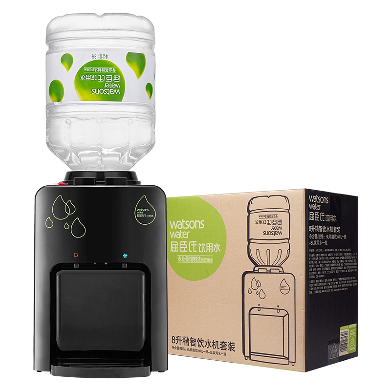 屈臣氏(Watsons)8L精智饮水机+8L蒸馏水 套装 桶装水