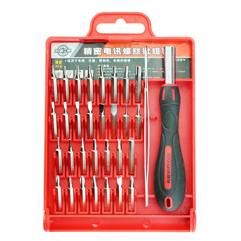 科信(KEXIN)32件精密电讯螺丝批组套 十字一字螺丝刀组套 KX294
