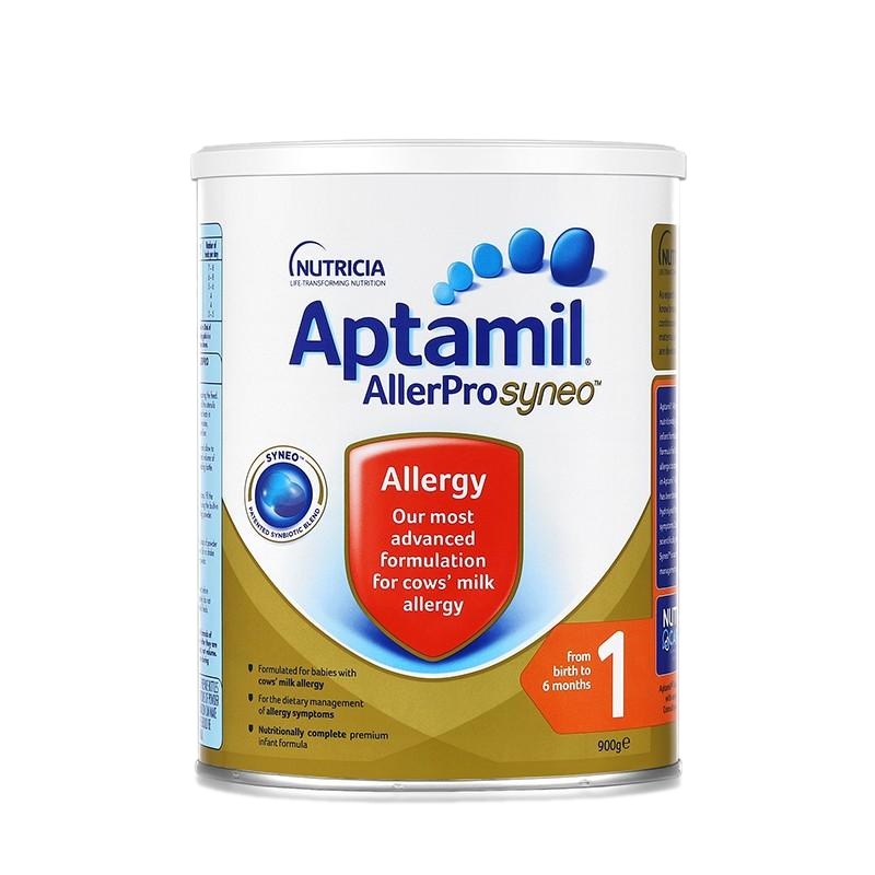 原装进口澳洲l爱他美AllerPro深度水解抗过敏湿疹奶粉1段 900g/罐