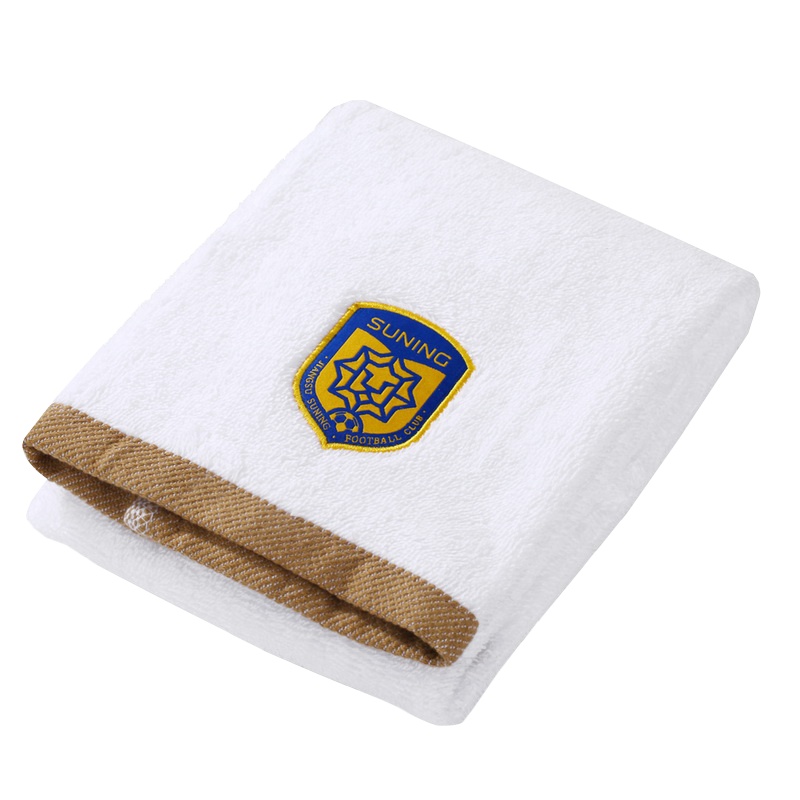 苏宁足球俱乐部官方新品运动大毛巾洗脸家用成人擦脸巾全棉吸水加厚毛巾