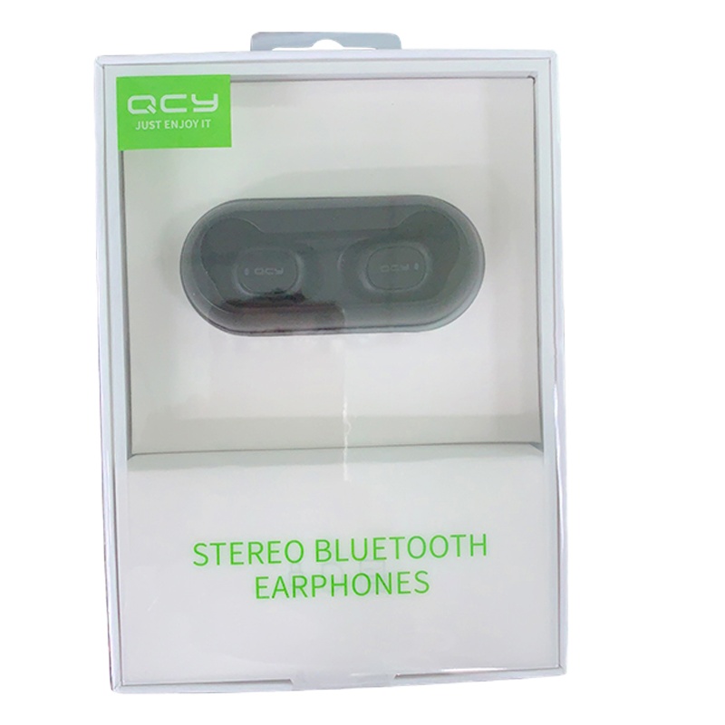 QCY 真无线蓝牙5.0耳机 Air分离式运动耳麦迷你双耳入耳式 T1 黑色