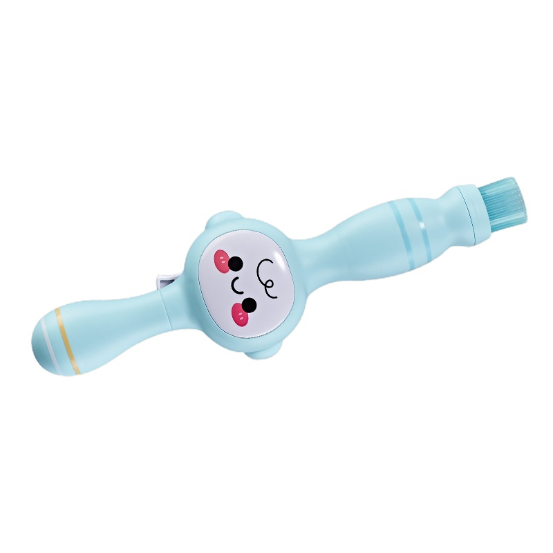 麦巧适(MAQUCC) 烟雾泡泡机 加特林泡泡枪泡泡棒 弹力魔法棒器少女心吹泡泡机儿童玩具 基础充电款-深蓝