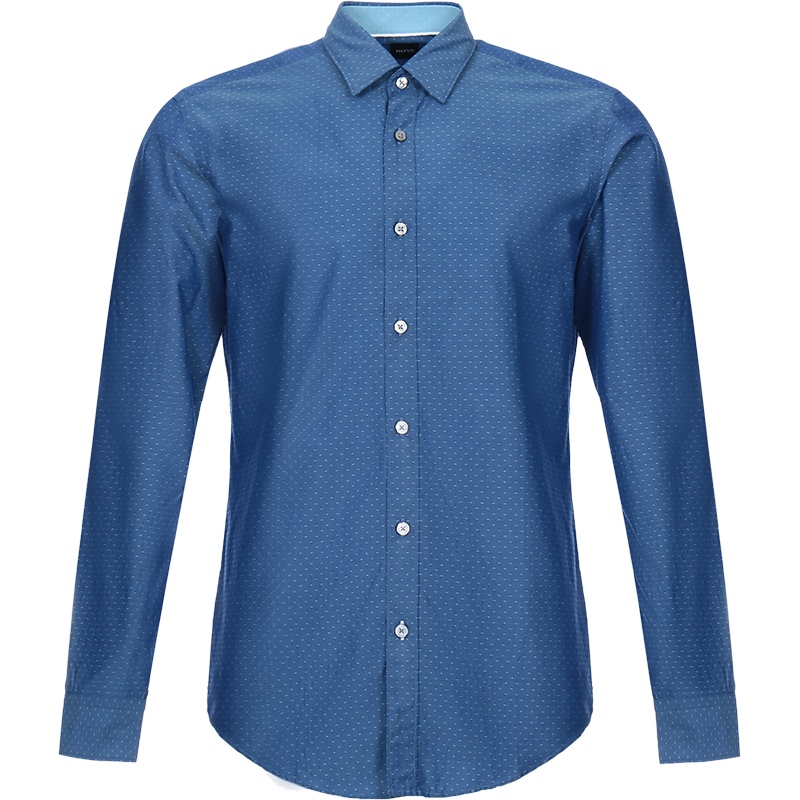 HUGO BOSS 雨果博斯 男士 棉质修身版长袖衬衫 50432854