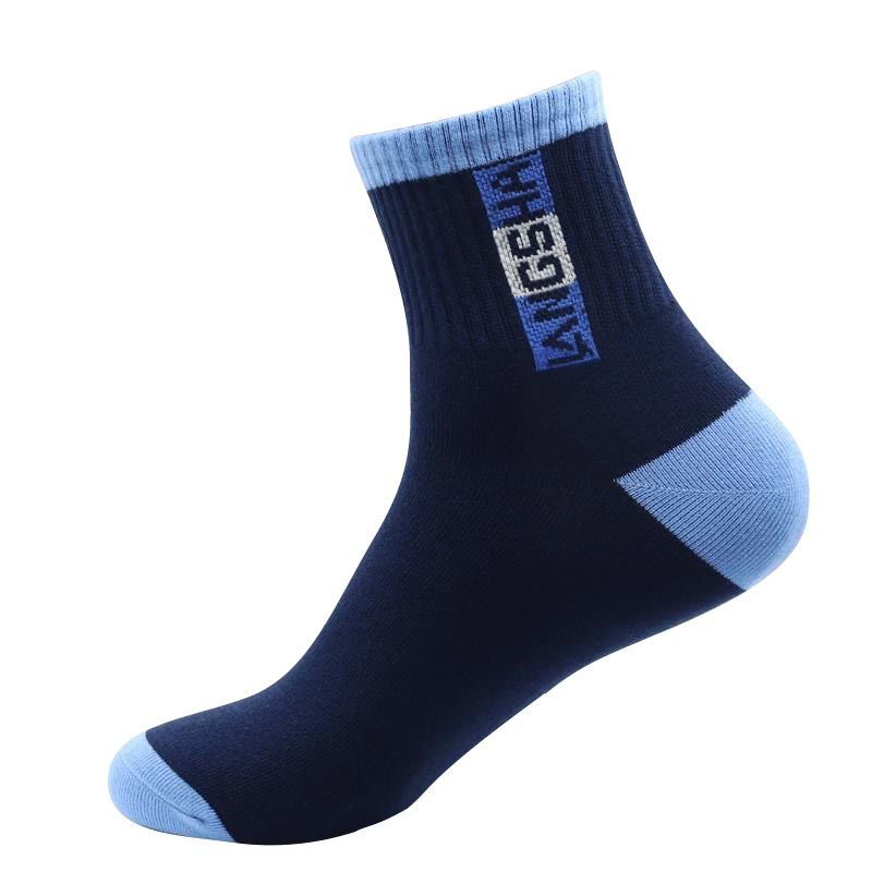 浪莎[买6送6共发12双]袜子男士防臭吸汗中筒袜运动长筒篮球精疏棉春夏短袜
