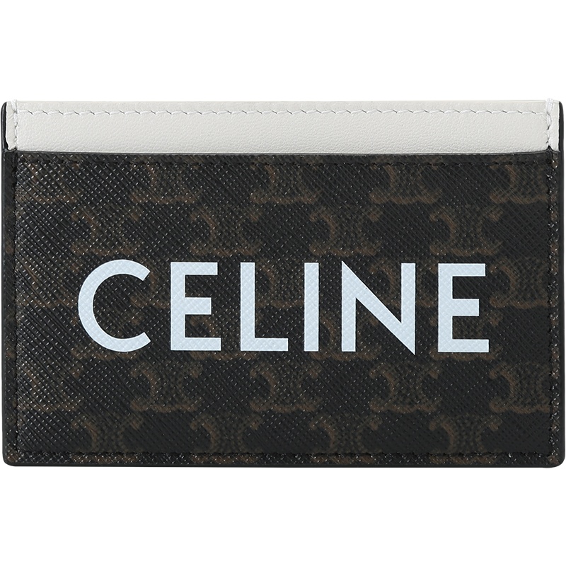 CELINE 赛琳 女士 涂层帆布卡包卡夹 10B702CLY