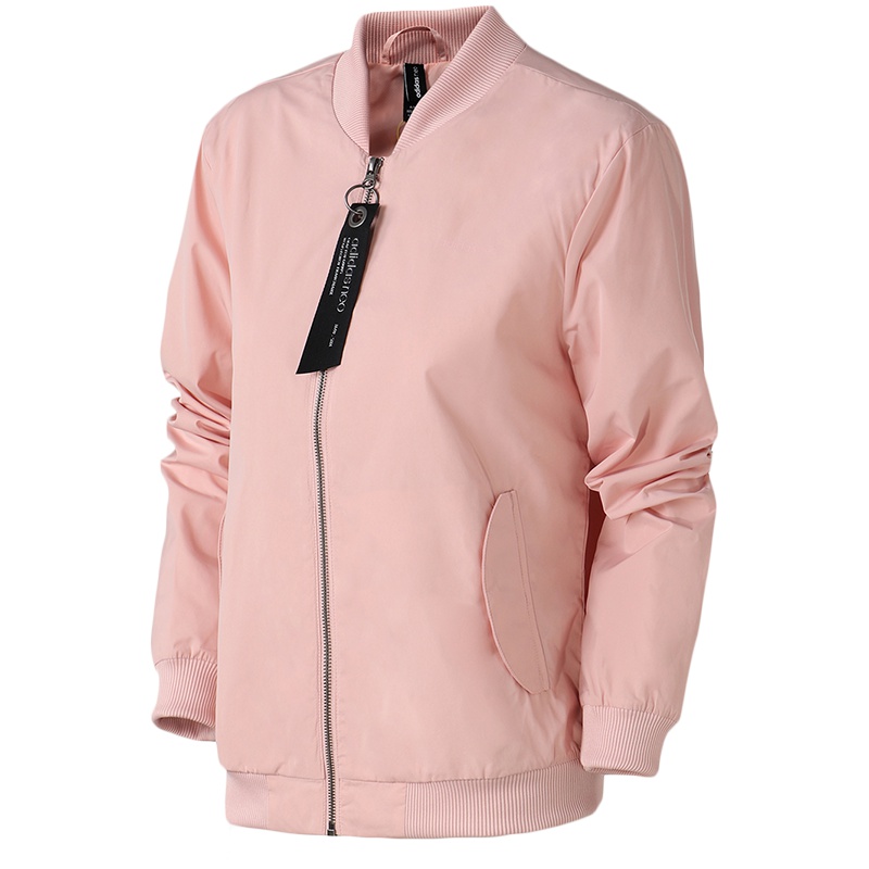 【自营】adidas阿迪达斯女装休闲外套棒球服防风夹克运动服DU2381 L DU2381粉色
