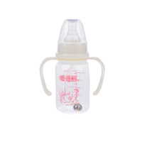 爱得利IVORY带把柄吸管自动PP标准口径奶瓶 120ml A60