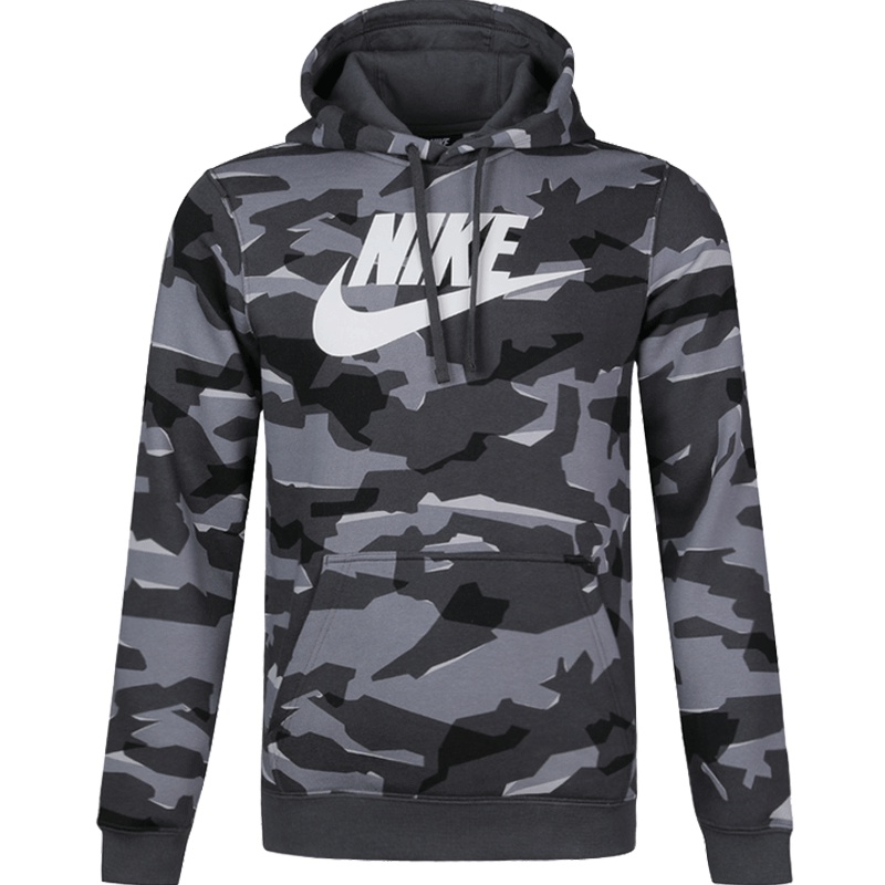 耐克NIKE2019春季男子休闲连帽迷彩套头卫衣AR2868-065