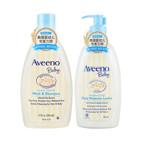 Aveeno艾惟诺 婴儿每日倍护洗发沐浴乳 354ml+婴儿每日倍护润肤乳(无香型)354ml