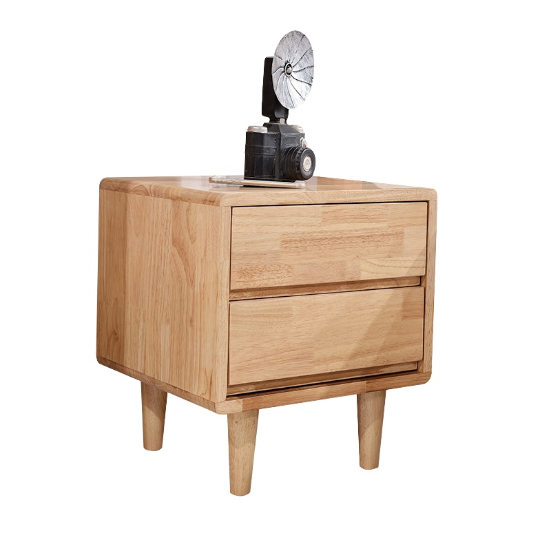 【规格：45*40*50】床头柜北欧实木床头柜简约现代储物柜_床边柜小型卧室