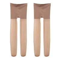 南极人2019年新款丝袜女常规款夏超薄黑肉色大码打底长筒网红连裤袜C4001