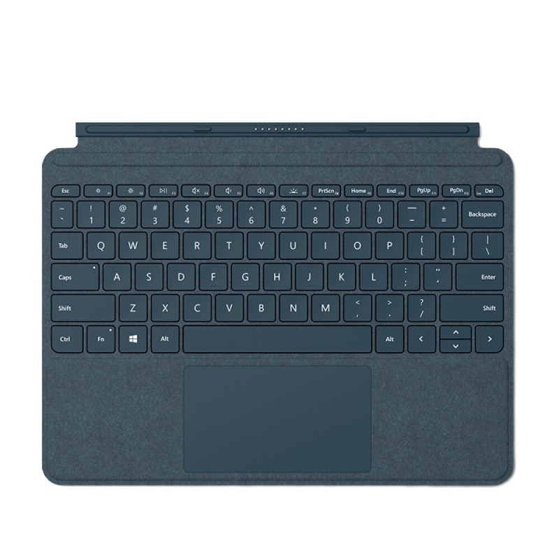 微软(Microsoft)Surface Go 特制专业键盘盖(灰钴蓝)微软键盘 灰钴蓝 蓝色 微软原装键盘