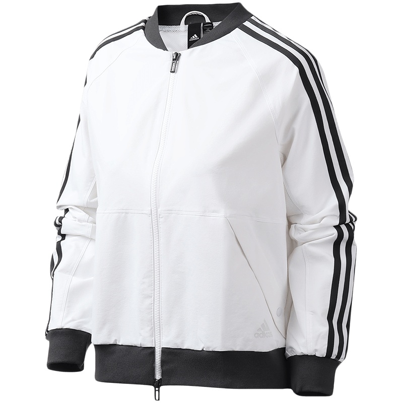 【苏宁自营】阿迪达斯女服外套夹克飞行领休闲运动服FK3509