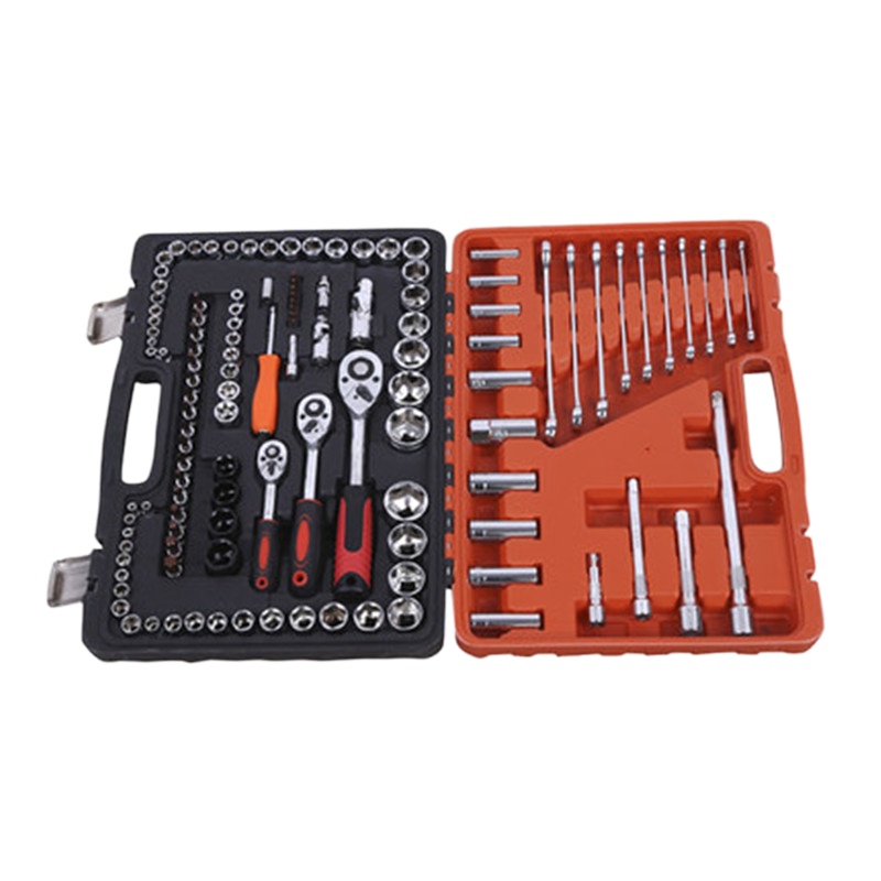 耐润 120件套汽车维修专用工具箱大全修车汽修修理全套多功能套筒组合 混色