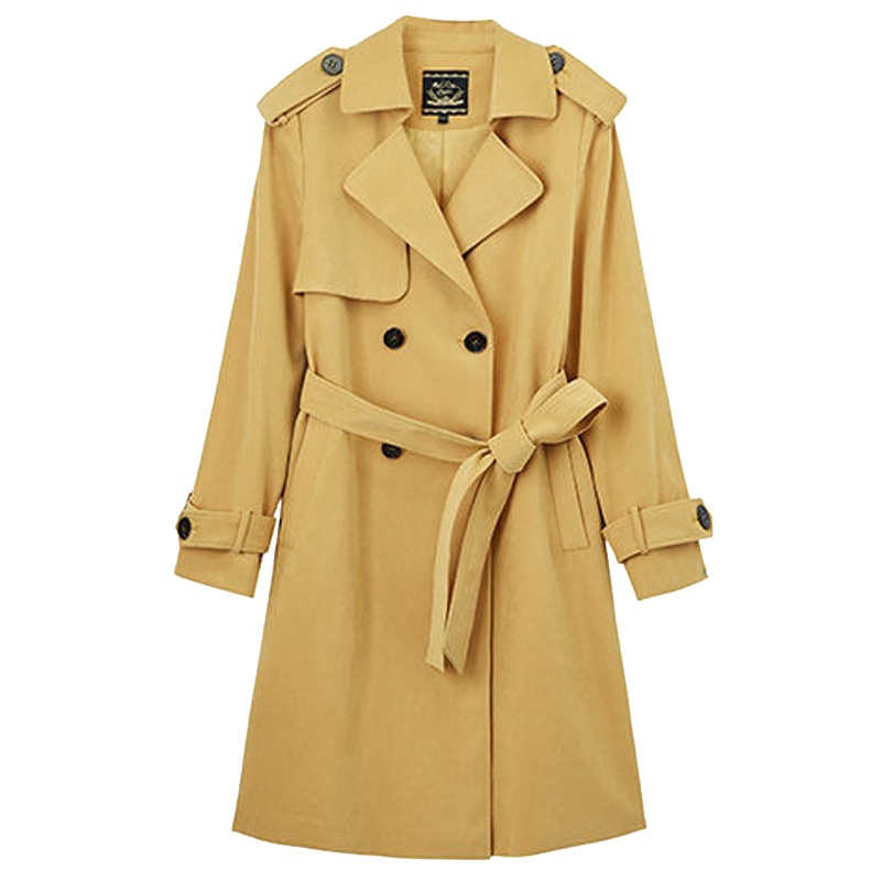 拉夏贝尔candie’s春季新款韩版修身气质中长款英伦风风衣30083047