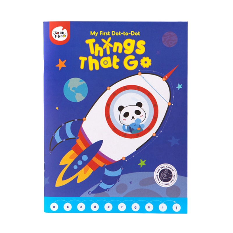 JoanMiro美乐童年连点画儿童涂色画本数字描红本幼儿园画画本填色书连线画本 繁忙的交通 通用款