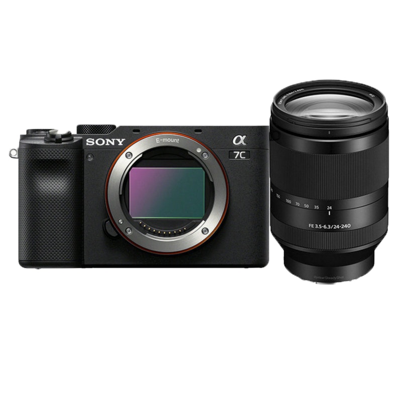 索尼Alpha 7C/ A7C/ILCE-7C (FE 24-240mm F3.5-6.3 OSS)镜头套机 A7C (24-240)套机 黑色/银色可选