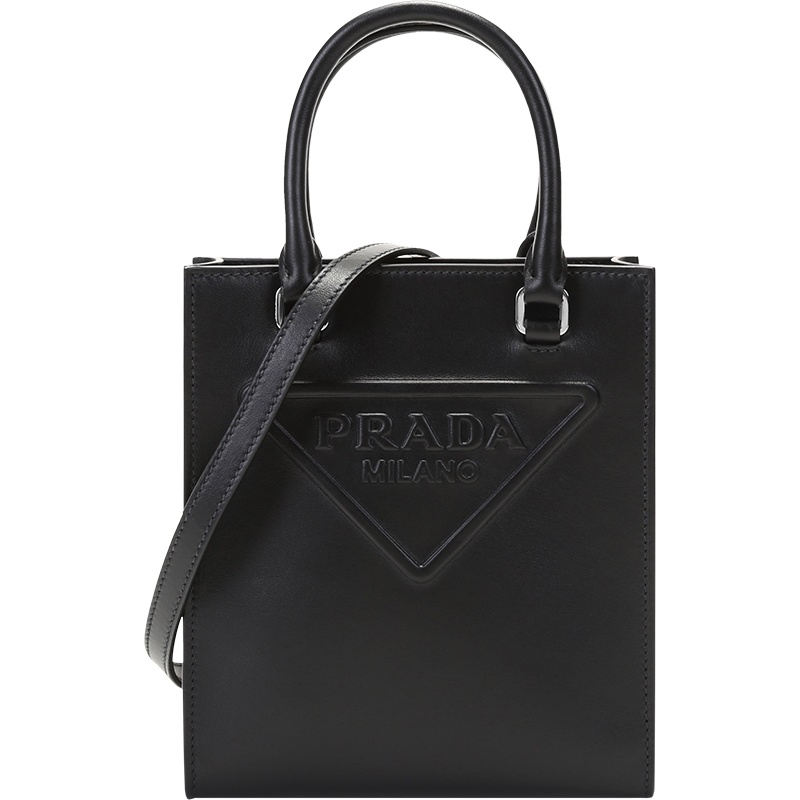 普拉达 PRADA 女士皮革手提单肩斜挎包 1BA333 ASK