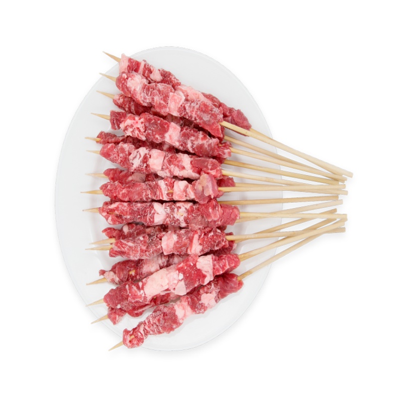 游牧御品 原切牛肉串 1000克 甄选内蒙草原黄牛上脑肉 整肉原切 烧烤食材 BBQ