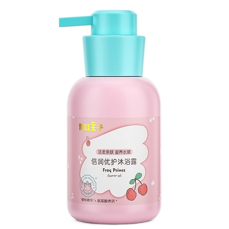 青蛙王子女孩专用洗发护发二合一樱桃沐浴套装(300ml沐浴露+300ml洗发沐浴露)