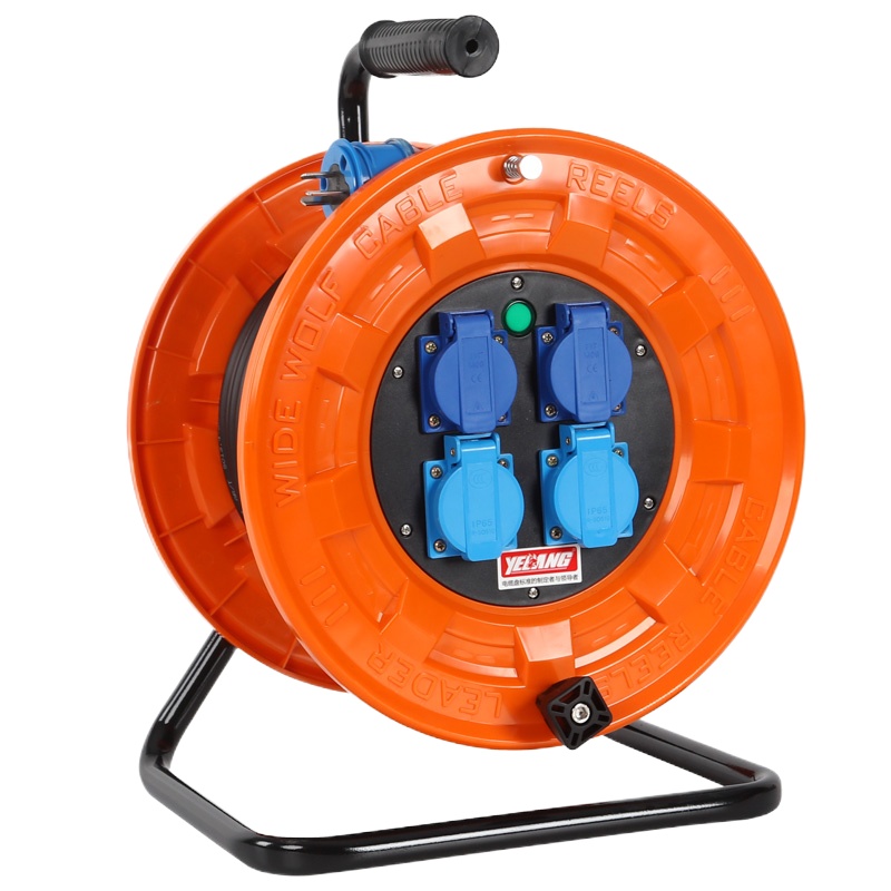 野狼 YL-S33YS 三角架移动电缆盘防水盖 带漏电保护器插座线盘YL-S33YS 2*1.5 30米