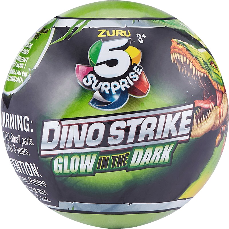 ZURU 筑愉 儿童玩具 5倍惊喜蛋夜光恐龙战队系列 盲蛋猜拆乐 7769
