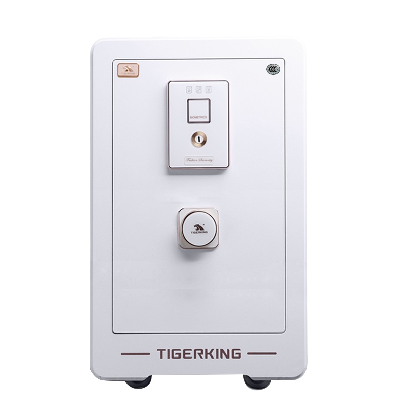 虎王3C保险柜翼虎二代指纹开启大型家用办公保险箱FDG-A1/D-75AZII白色