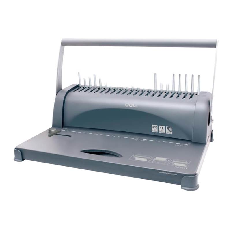 得力(deli) 3871装订机梳式胶圈装订机办公用品A4打孔机器 轻松省力