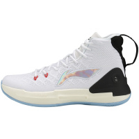 李宁驭帅13男子一体织透气轻便高帮篮球专业比赛鞋ABAP075-1