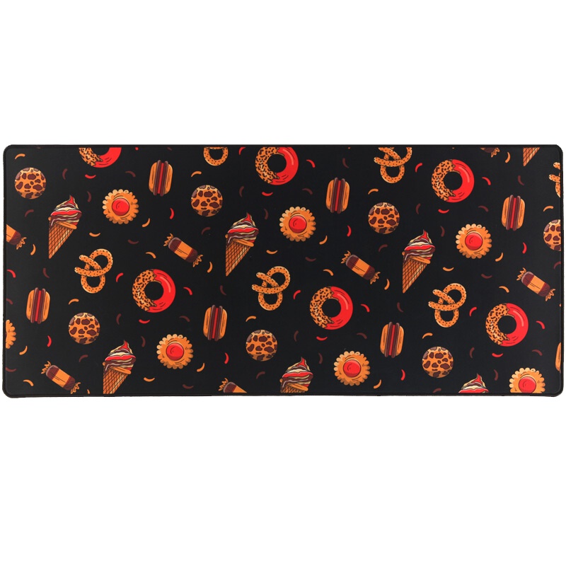 灵蛇(LINGSHE)游戏鼠标垫 超大加厚办公鼠标垫 精密包边防滑可水洗鼠标垫P36黑色