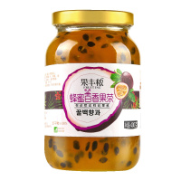果丰秾蜂蜜百香果茶罐装400g*1 泡水喝的饮品冲饮冲泡水果茶酱速溶 秋日冲饮 果酱