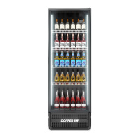 东贝展示柜商用冷藏HL-LC320NB(B)七彩LED灯带保鲜啤酒柜酒吧冷藏柜单门饮料柜超市展示柜