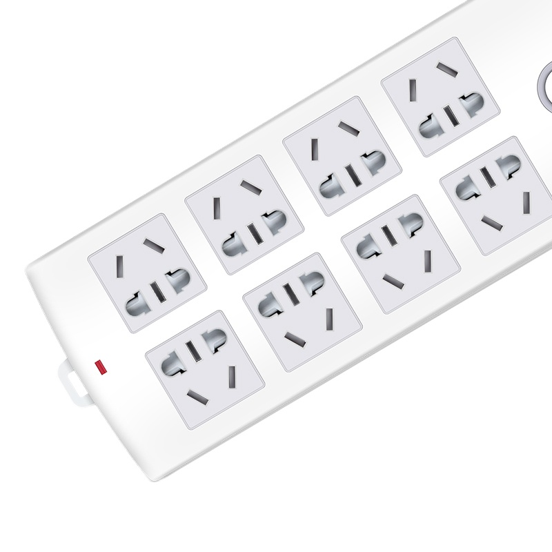 得力 (deli) 18211新国标插座/插排/插线板/接线板/排插/拖线板/插板 8位组合孔3米 起订量6