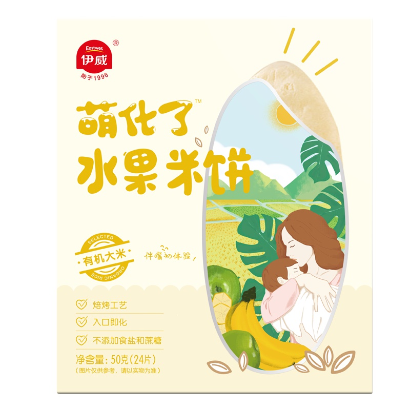 伊威(Eastwes)萌化了水果米饼50g