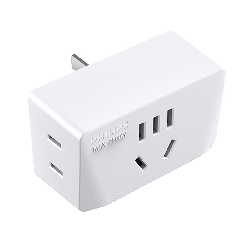 飞利浦一转三无线排插墙面插座多孔智能转换接头