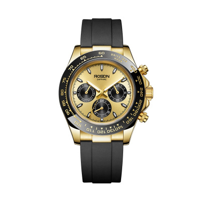 劳士顿(rosdn)手表男时尚多功能运动男表简约防石英表正品商务休闲