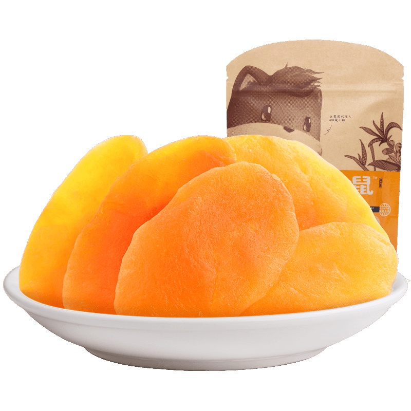 [三只松鼠_黄桃干106gx2袋]袋装休闲零食特产果脯蜜饯水果干桃肉365天