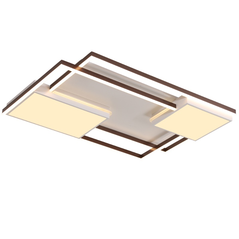 尊阁 简约现代led亚克力吸顶灯奢华客厅长方形灯创意圆形正方形温馨卧室灯时尚厨房卫生间灯具个性新款北欧风超薄全屋套餐