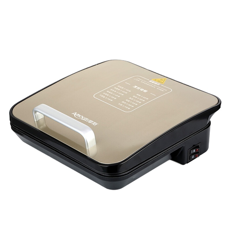 亚摩斯(AMOS)YB3026 电饼铛不锈钢印花工艺 外观美观时尚